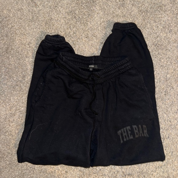 The Bar Pants - The Bar Black Jogger Pants